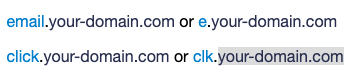 custom tracking domain examples
