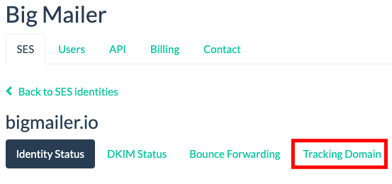 Tracking Domain for Identity