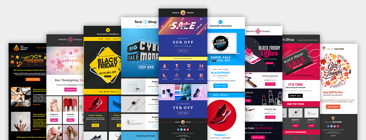 Seasonal email templates