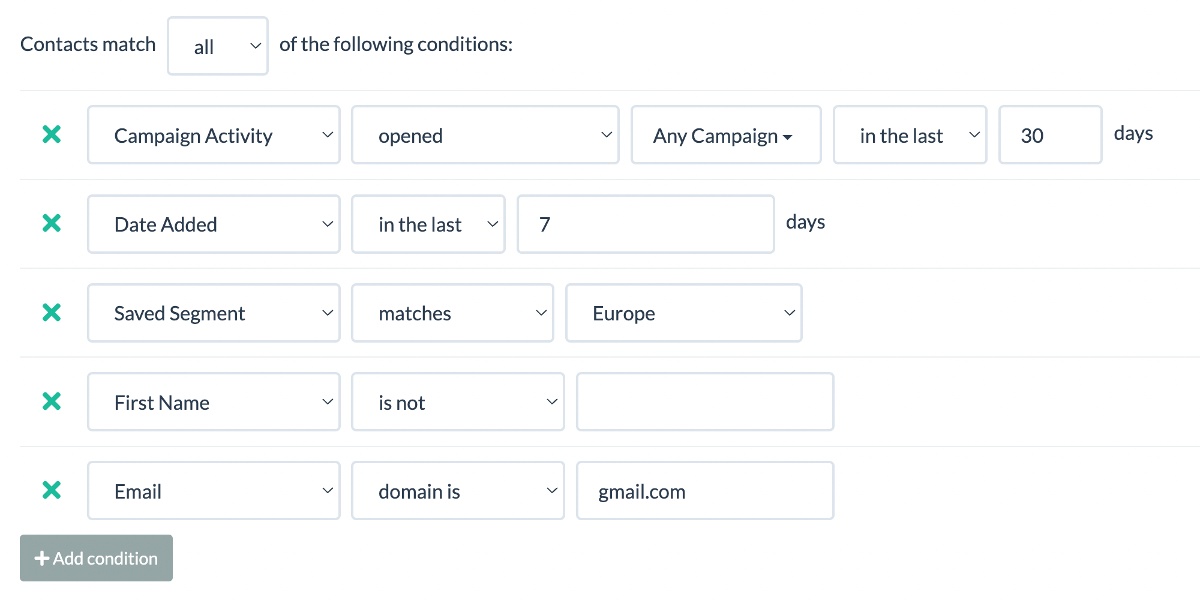 Segmentation examples