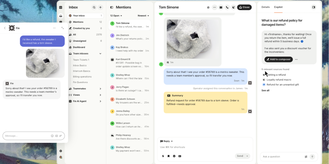 Intercom UI