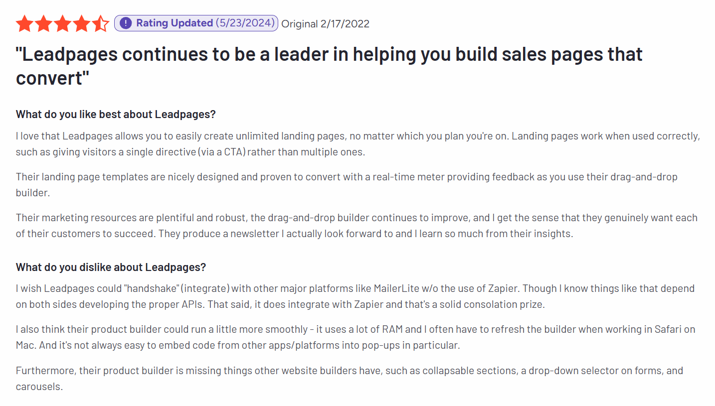 Leadpages review