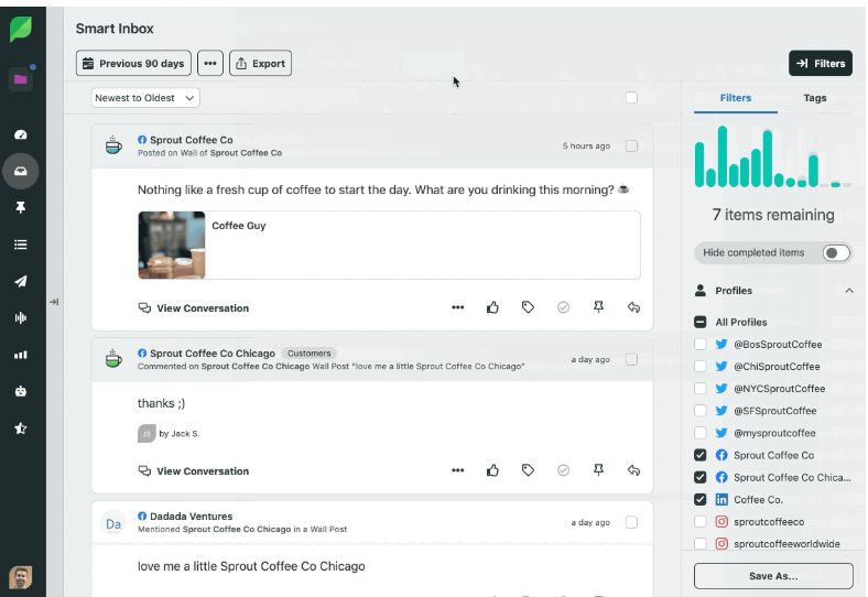 Sprout Social UI