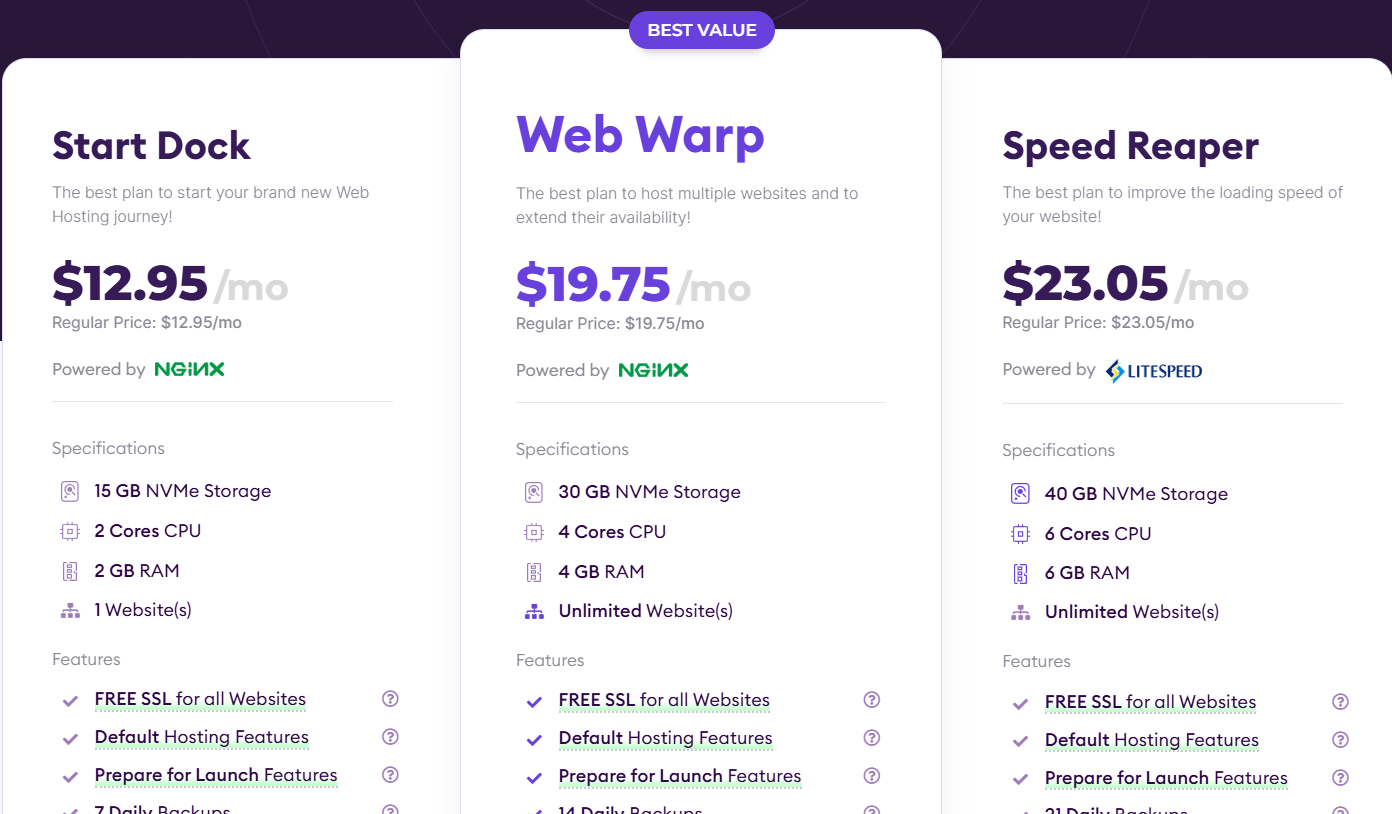 HostArmada pricing