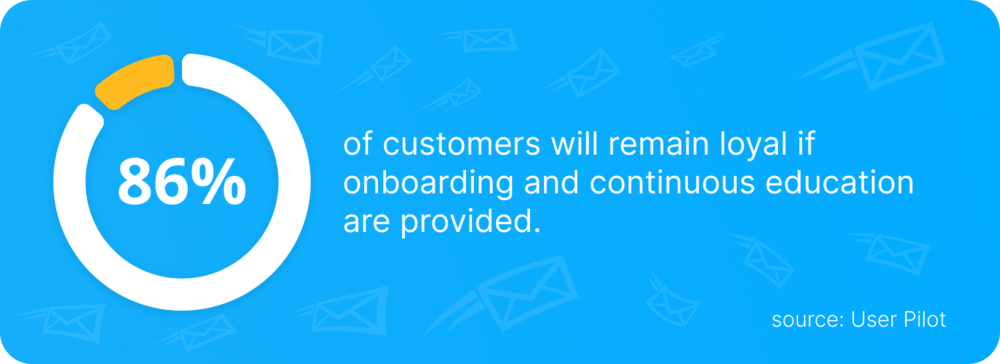 86 percent stay loyal with onboarding