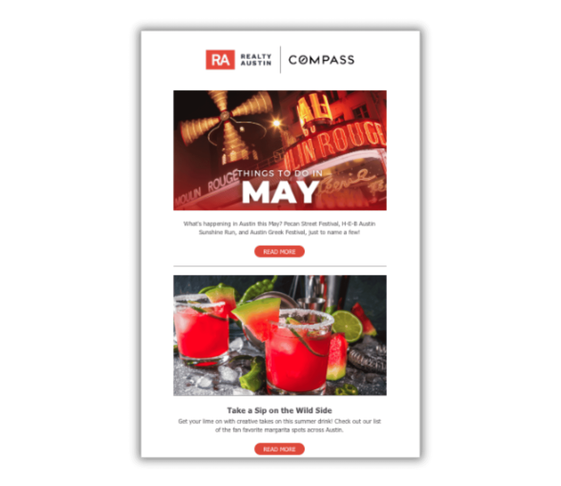 local guide real estate email marketing example