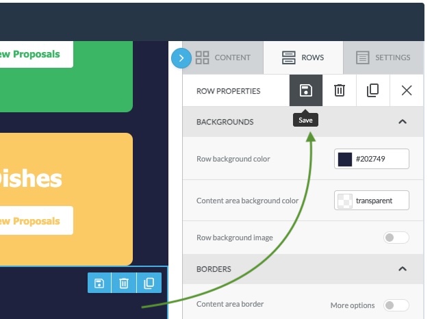 Save a row into library