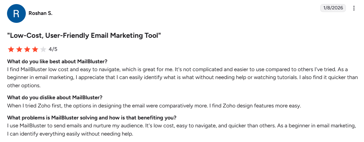 MailBluster review 2026